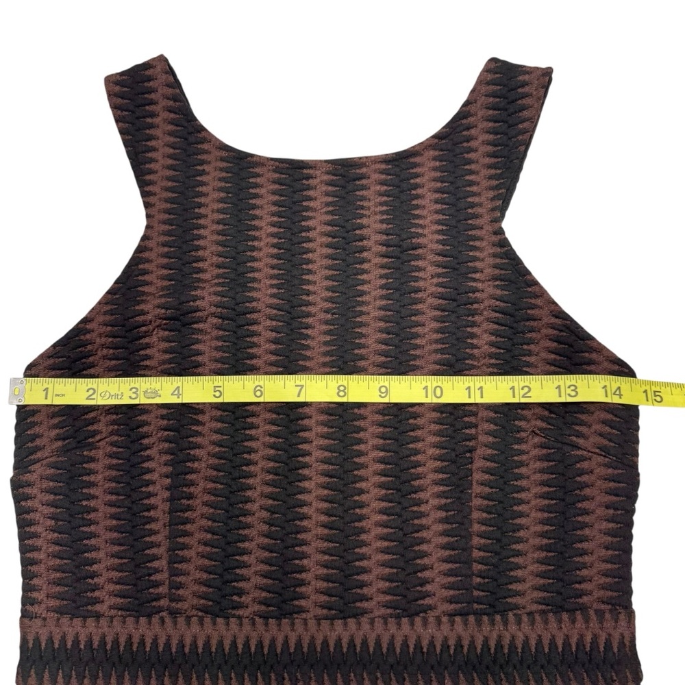 Anthropologie Maeve Meridian Sheath Midi Dress Size S Brown Knit Bodycon Preppy - Picture 11 of 14